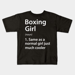 Boxing Girl Definition Kids T-Shirt